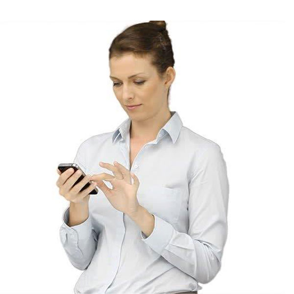Girl using Mobile